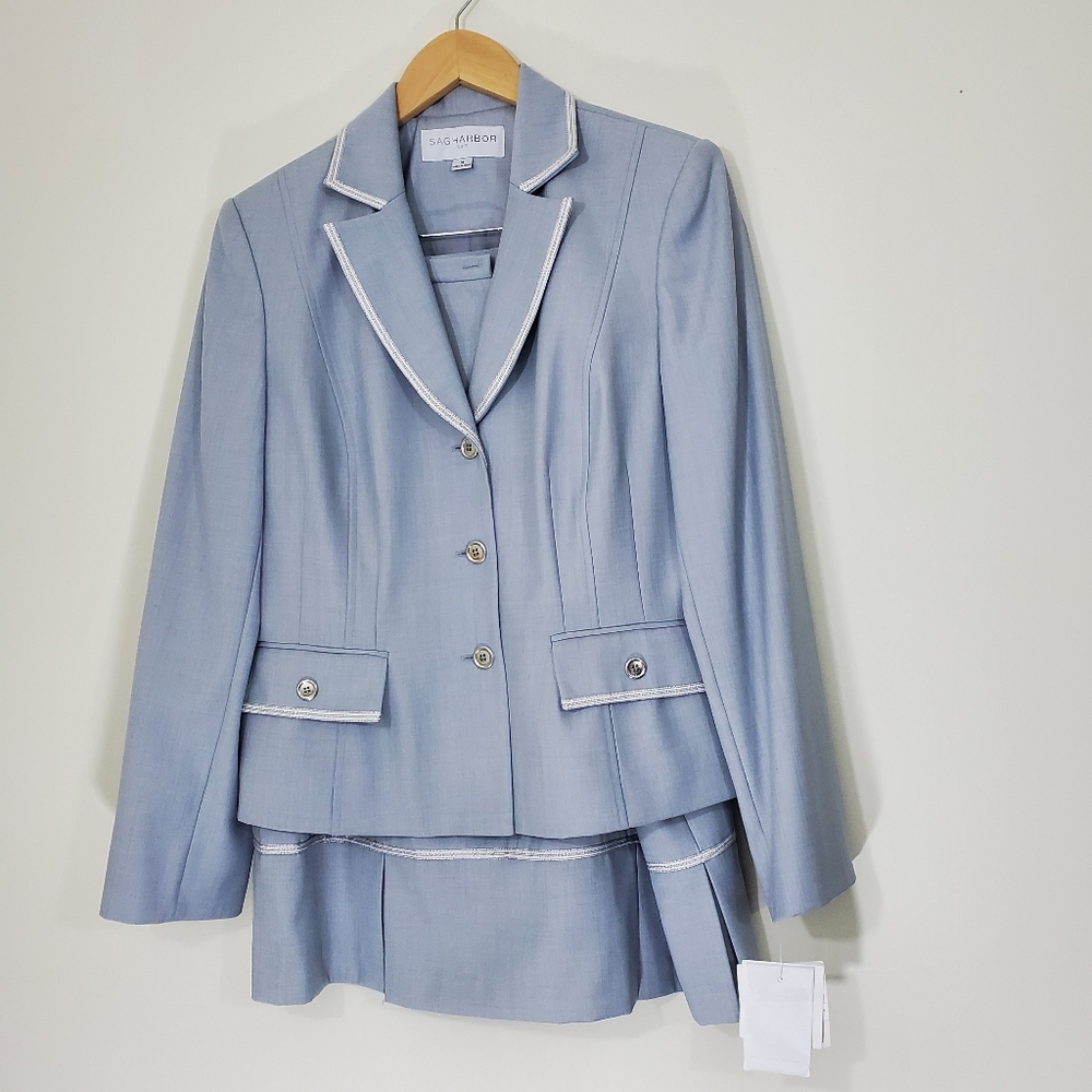 Sag Harbor Gray Suit, Size 14